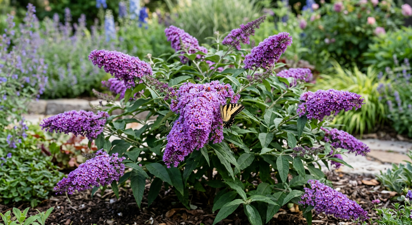 水仙　PET 水仙 PET Pugster® Amethyst Butterfly Bush – Plant by Number